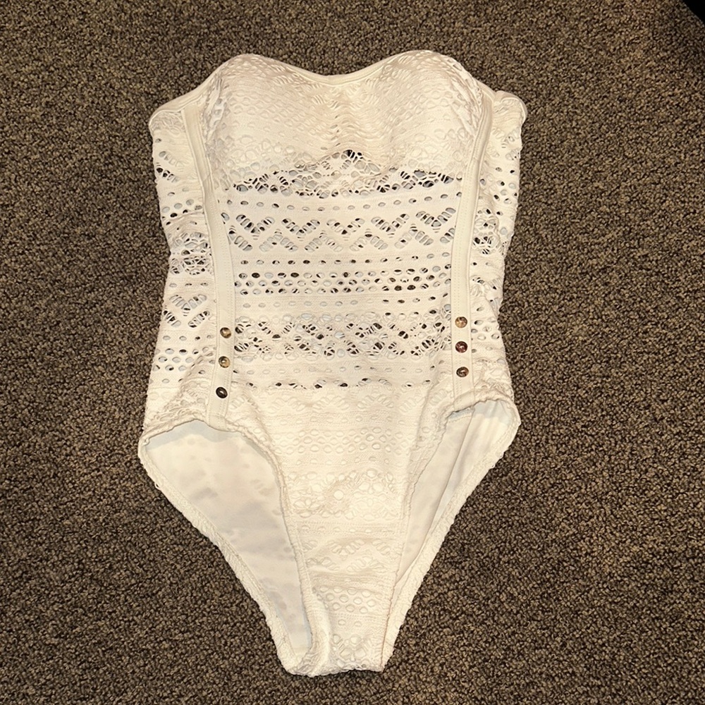 Strapless One Piece Bathing Suit